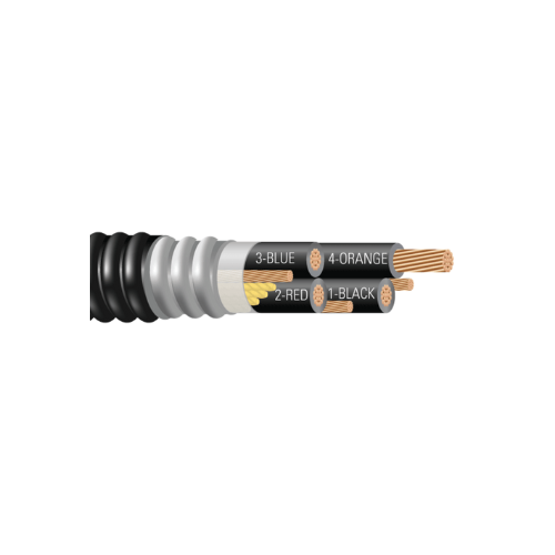 4/C CU 600V XLPE XHHW-2 ARMOR-X PVC Power Cable With Ground