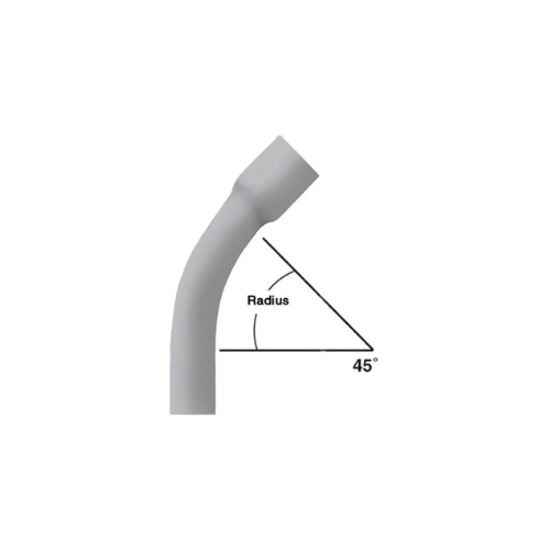 5 in. x 45-Degree x 150 in. Radius Bell End Schedule 80 Special Radius Elbow