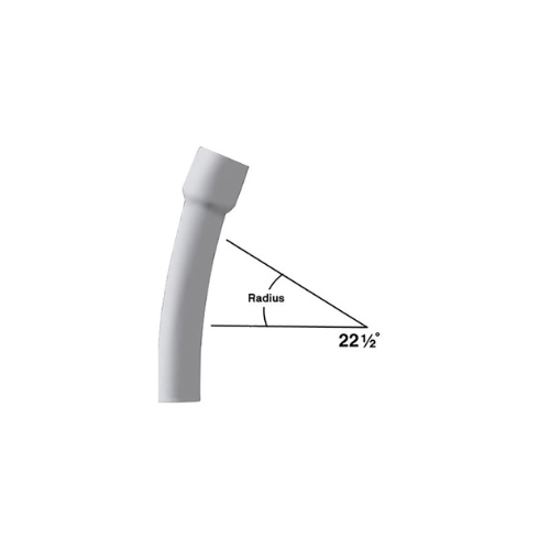 5 in. x 22-1/2-Degree x 300 in. Radius Bell End Schedule 80 Special Radius Elbow