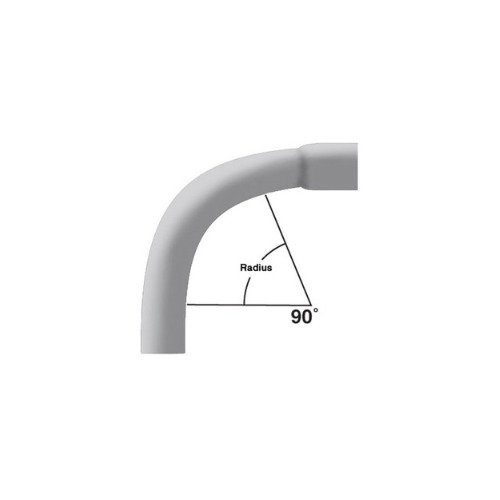1 in. x 90-Degree x 36 in. Radius Bell End Schedule 80 Special Radius Elbow