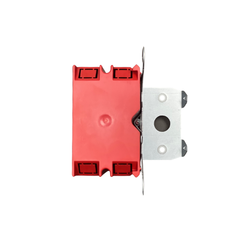 Red Single Gang Plastic Adjustable Depth Electrical Box