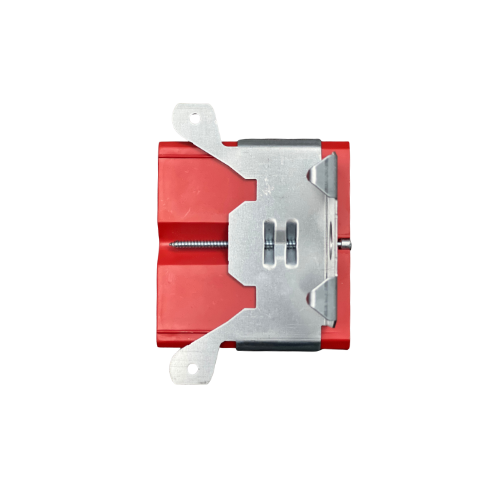 Red Single Gang Plastic Adjustable Depth Electrical Box