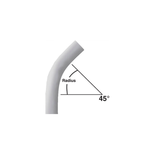 5 in. x 45-Degree x 60 in. Radius Bell End Schedule 80 Special Radius ...