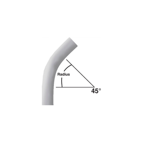 5 in. x 45-Degree x 60 in. Radius Bell End Schedule 80 Special Radius Elbow