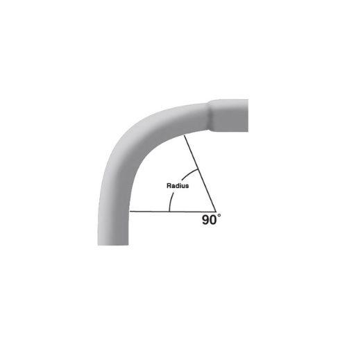 4 in. x 90-Degree x 24 in. Radius Bell End Schedule 80 Special Radius Elbow