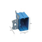 Blue Single Gang Plastic Adjustable Depth Electrical Box