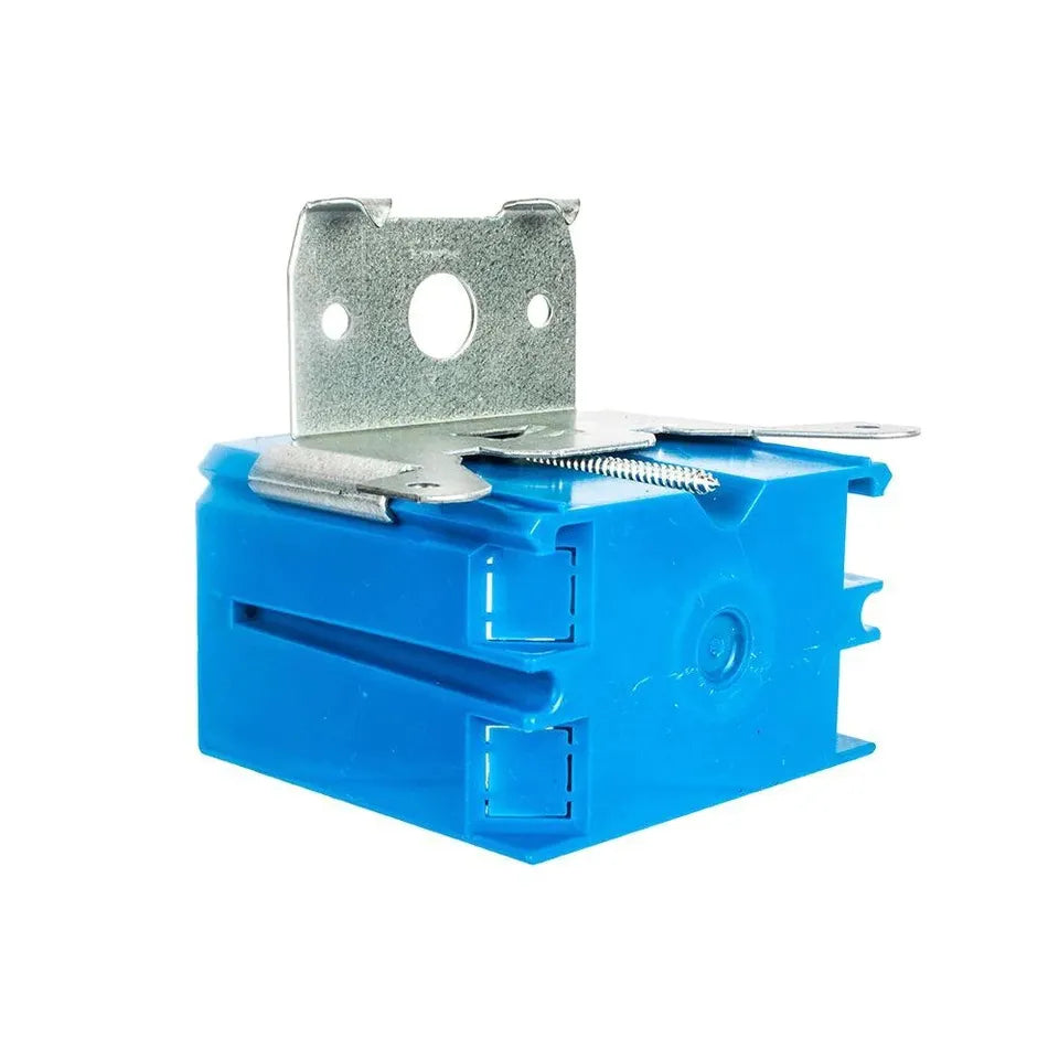 Blue Single Gang Plastic Adjustable Depth Electrical Box