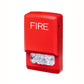 ELUXA STROBE LED WALL RED FIRE CLEAR LENS 15/30/75/110/135/185 cd 24V INDOOR