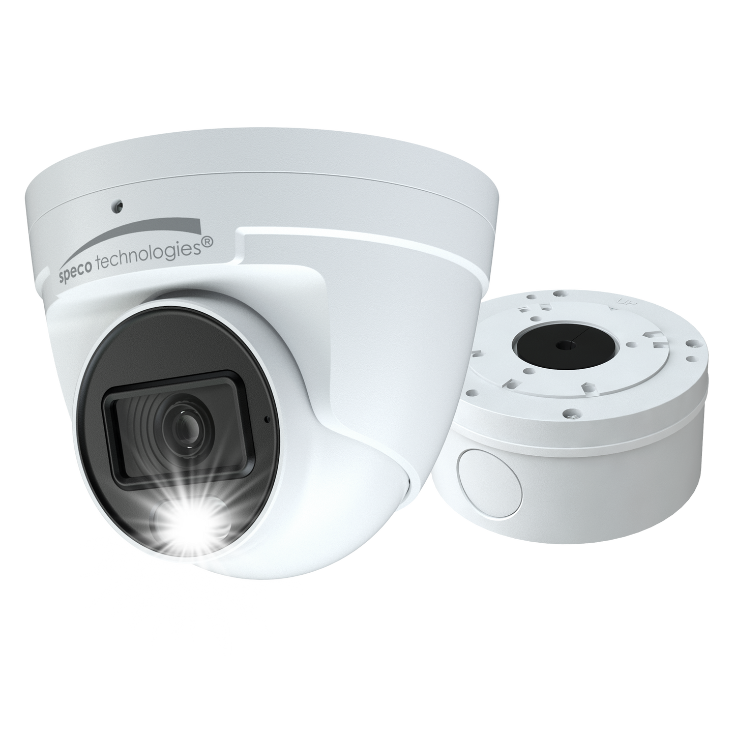 2MP HD-TVI Turret Camera with Built in Microphone and White Light Intensifier® 2.8mm fixed lens