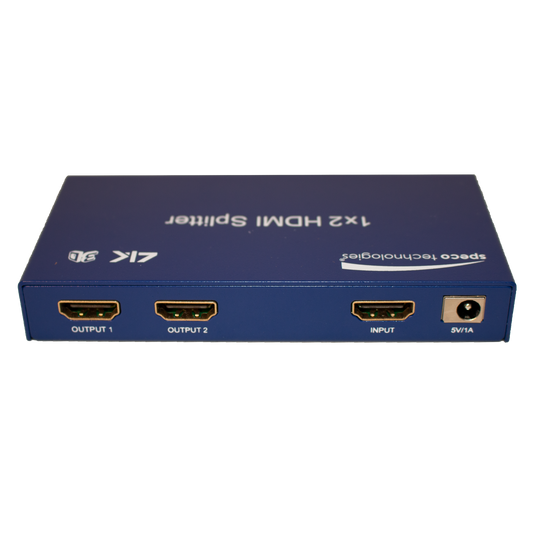 HDMI 1 to 2 Splitter- Res up to 4K