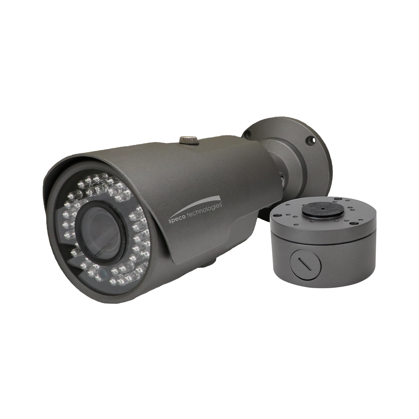 2MP HD-TVI IR Bullet Camera with Included Junction Box 2.8-12mm motorized lens,