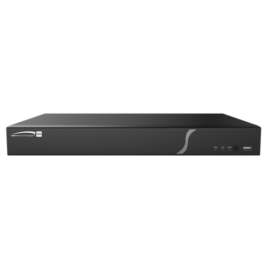 16 Channel 4K H.265 NDAA Compliant NVR with Smart Analytics and 16 Built-in PoE+ Ports, 2-32TB
