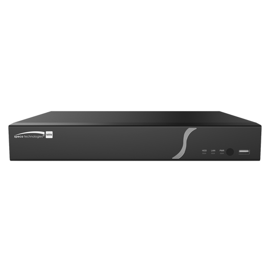 8 Channel 4K H.265 NDAA Compliant NVR with Smart Analytics and 8 Built-in PoE+ Ports, 2-16TB Storage