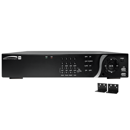 16 Channel Network Server with 16 Built-in PoE+ Ports, H.265, 4K