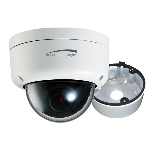 2MP Ultra Intensifier® Dome IP Camera with Junction Box 3.6mm fixed lens