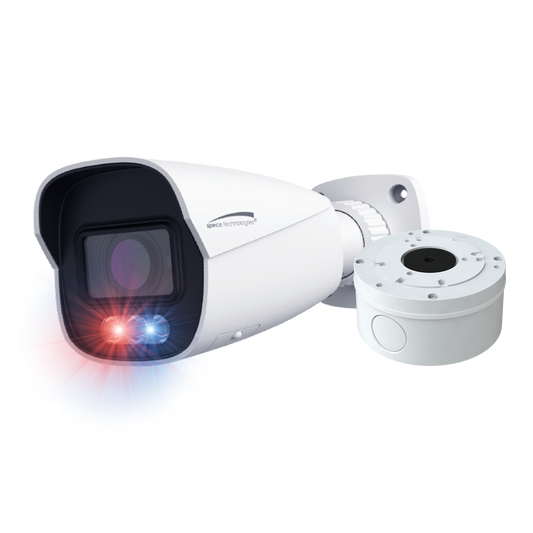 4MP IP Bullet Camera with AI and Audio and Visual Deterrent, NDAA Compliant