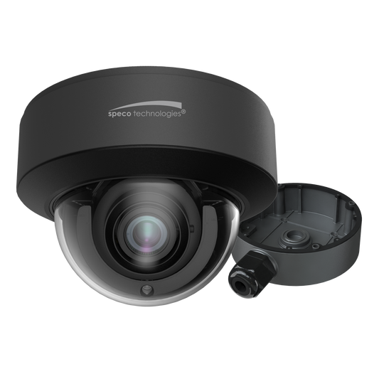4MP Flexible Intensifier® IP Dome Camera with Advanced Analytics, NDAA 2.8-12mm motorized lens