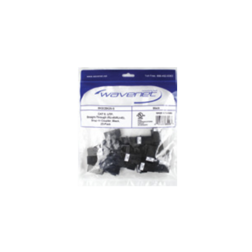 CAT6 KEYSTONE STYLE FEEDTHROUGH COUPLERS [25-PACK]