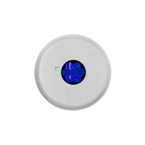 ELUXA STROBE LED CEILING WHITE NO LETTERING BLUE LENS 15/30/75/110/150/177 cd 24V INDOOR