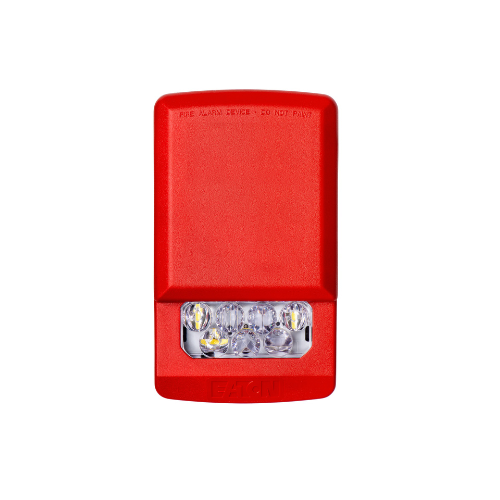 ELUXA STROBE LED WALL RED NO LETTERING CLEAR LENS 15/30/75/110/135/185 cd 24V INDOOR