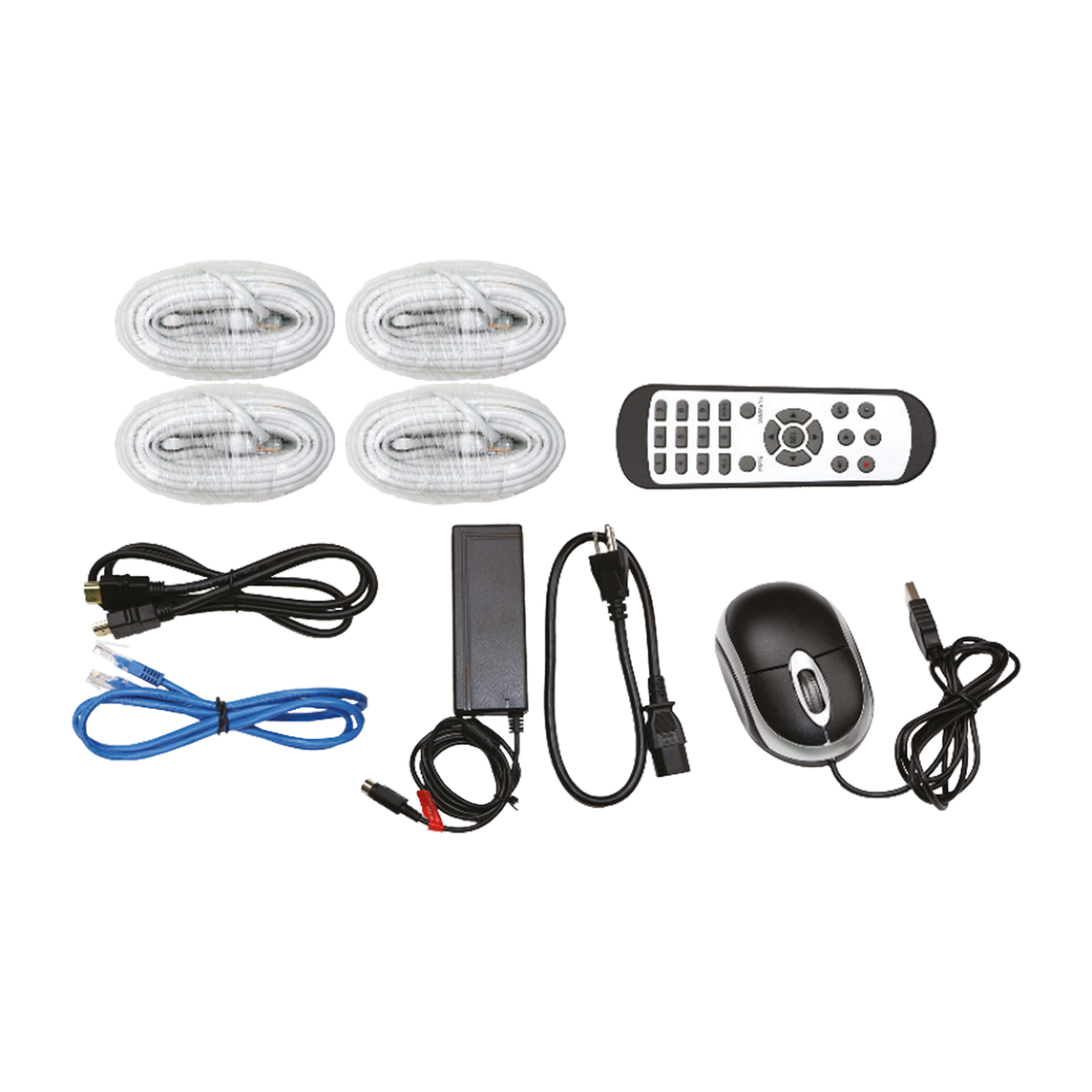 4 Channel Surveillance Kit with Four 5MP IP Cameras, 1TB