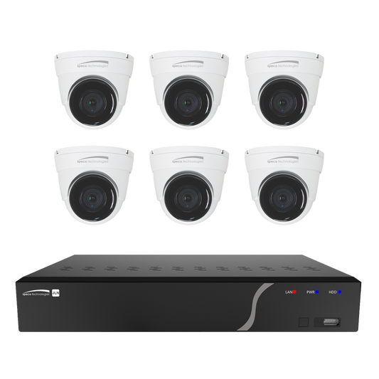 8 Channel Surveillance Kit with Six 5MP IP Cameras, 2TB