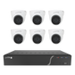 8 Channel Surveillance Kit with Five 5MP IP Cameras and One 8MP Advanced Analytics Camera, 2TB